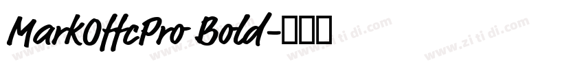 MarkOffcPro Bold字体转换